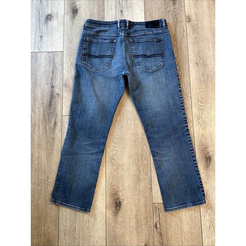 Buffalo David Bitton‎ Jeans Mens 34x30 Jackson Straight Stretch Medium Wash Blue - Picture 14 of 16